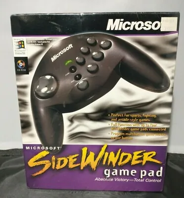 Microsoft - Sidewinder Game Pad/Controller (Vintage 1996) 15 Pin Serial Port New • $49.99