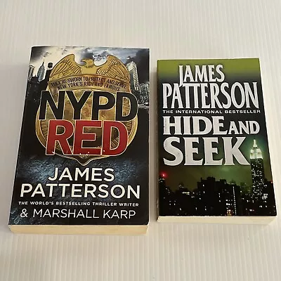 2 James Patterson Books Hide & Seek  & NYPD Red PB Thriller • $19.50