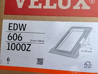 Velux EDW 606 1000Z Tile Flashing Kit - For Old GGL 606/GGL 4 114cm X 118cm • £55