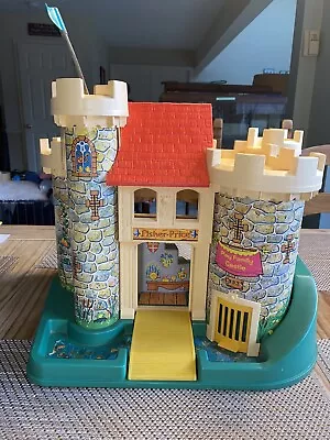 Vintage Fisher Price 1974 Little People Play Family Castle • $15