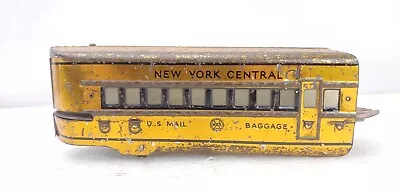 Marx Trains New York Central Copper Mercury U.S. Mail Baggage Car O Gauge • $56.99