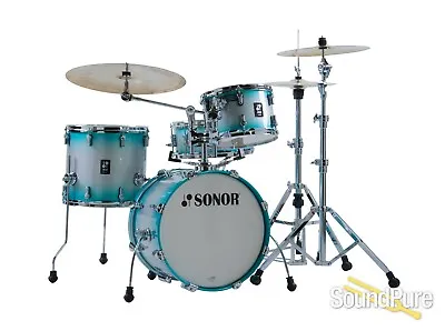 Sonor 4pc AQ2 Bop Drum Set - Aqua Silver Burst • $1139