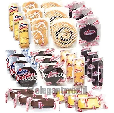 Hostess Variety 30 Pack Cupcakes Twinkies Ding Dongs Danish Cinnamon Rolls.. • $28.49