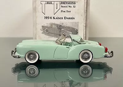 True Dimensions 1954 Kaiser Darrin Serial No. 12 In Pine Tint 1/43 Scale Model • $229.99