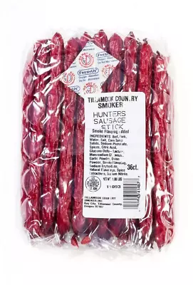 Tillamook Country Smoker - Hunters Sausage Stick 36 Ct Bulk 1 Lbs Beef & Pork • $33.23