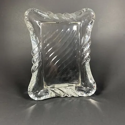 VTG 1980s Mikasa Crystal 3 X5  Picture Frame In Twist Pattern • $9.95