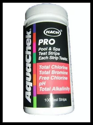 Aquachek PRO By HACH 100 5 Way Test Strips Kit For Pool Spa Hot Tub Water 511710 • $16.95