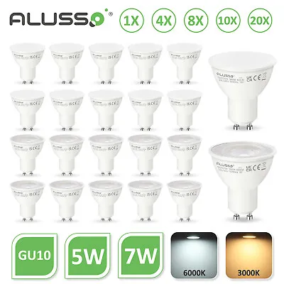 LED GU10 Light Bulbs 5W 7W Warm/Cool White Spotlight Eneygy Saving 38°/120° • £2.29