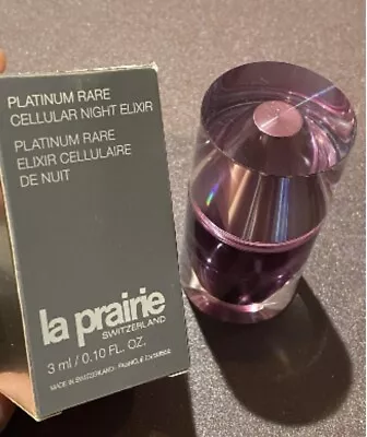 La Prairie Platinum Rare Cellular Night Elixir 0.10oz/ 3ml *Travel Size NWB • $100