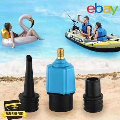 Air Valve Adapter Inflatable Sup Pump Adaptor For Kayaking Dinghy Pontoon Boat • $14.51