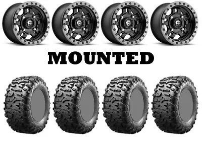 Kit 4 Maxxis Bighorn 3.0 Tires 26x9-14 On Fuel Anza Matte Black D557 Wheels IRS • $1498.10