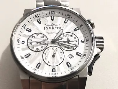 Preowned Stainless Steel Invicta I-Force #23088 Analogue Chronograph Watch • £20