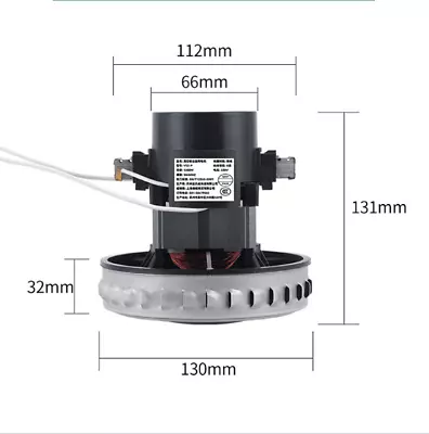 Universal 1200W Replacement Motor For Wet /  Vacuum Cleaner In Aluminum~ • £27.87