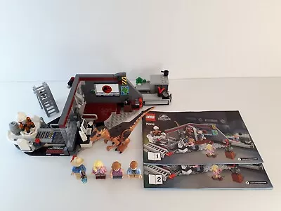 LEGO 75932 Jurassic World: Velociraptor Chase - Complete With Instructions • $75