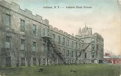 Auburn State Prison Auburn NY Posted 1907 TO PA POSTCARD 1 CENT STAMP B27 • $7.13