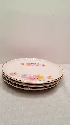 W S George  Saucer Set Of 3  5.75 In. Floral  127D • $12