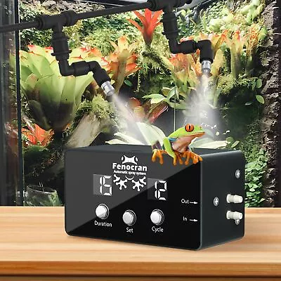 Automatic Reptile Mister System Reptile Humidifiers Smart Misting System Cham... • $52.52