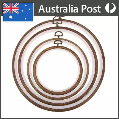 Plastic Frame Embroidery Hoop Ring Circle Round Loop For Craft Cross Stitch • $10.99