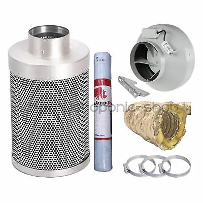 Rhino Hobby Carbon Filter Kit RVK Fan With Sono Ducting Hydroponics • £129.95