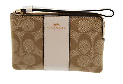 Coach Signature PVC Wristlet • $68