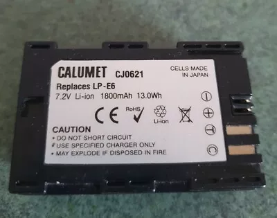 Calumet CJ0621 LP-E6 Camera Battery • £12.99