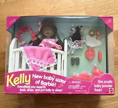 Bedtime Kelly AA 1994 Baby Sister Of Barbie Vintage 90s Mattel Doll Mint In Box • $85