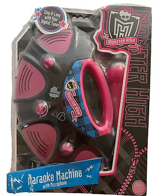 Girls Pink Portable Monster High Karaoke Machine With Microphone Singing • $12