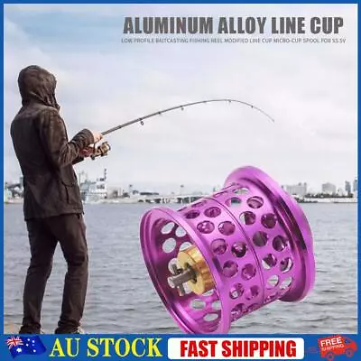 Low Profile Casting Fishing Reel Modified Line Cup For DAIWA Steez (Purple) • $24.29