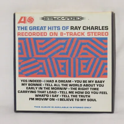 RAY CHARLES - Great Hits Of Ray C On 8-Track Stereo 1964 R2R Tape 7 ½  Ips NM • $129.95