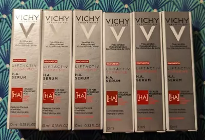 6 X Vichy Liftactiv Supreme H.A. Serum .33 Oz Each NEW Travel Size • $4.25