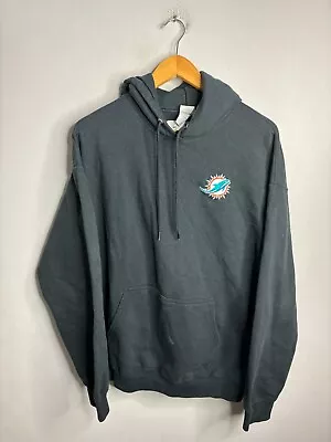 NFL Miami Dolphins Brian Flores Head Coach Game Worn Hoodie Sweater Men's XL 622 • $24.99