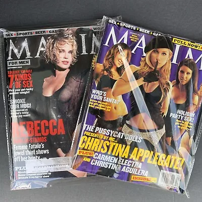 Maxim Magazine 2002 * Christina Applegate *Rebecca Romijn * Nov Ded * VG  #M14 • $22.99