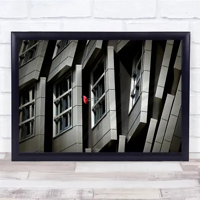 £39.99 • Buy Abstract Geomety Building Grey Cleaning Wall Art Print