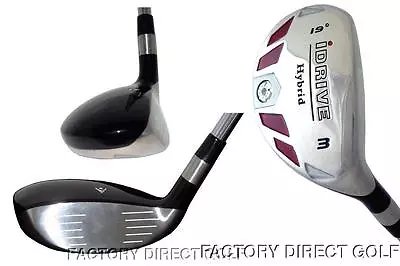 $64.95 • Buy Ladies IDRIVE Hybrid Irons (choose) 2 3 4 5 6 7 8 9 PW SW LW Graphite Womens RH
