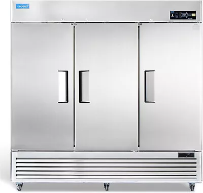 82  Commercial Freezer ICECASA 3 Door Commercial Reach-In Freezer 72 Cu.ft • $4199