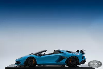 1/18 MR COLLECTION Lamborghini Aventador SVJ Roadster Baby Blue One Off • $895