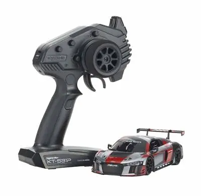 Kyosho Mini-Z RWD RC Readyset Audi R8 LMS 2016 Gray/Red Touring Car 32323RGB • $258.79