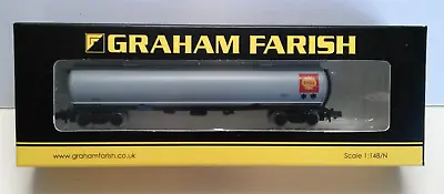 Graham Farish N Gauge  100Ton BOGIE FUEL TANKER   SHELL /BP  Excellent Boxed • £24.95