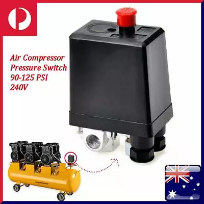 Air Compressor Pressure Switch Control Valve Replacement Parts 90-125 PSI 240V • $21.15