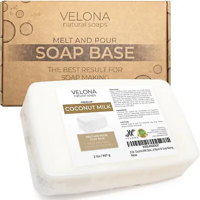 251025 LB - Coconut Milk Glycerin Soap Base By Velona SLS/SLES Free Melt Pour • $119
