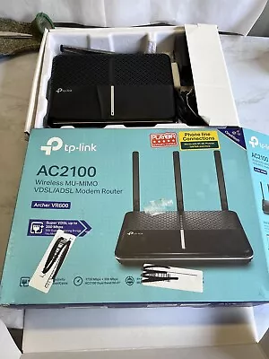 TP-Link AC2100 Wireless MU-MIMO VDSL Modem Router Dual-Band Wi-Fi UNTESTED • £0.99