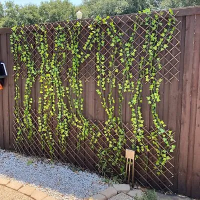 £10.19 • Buy Garden Trellis Expandable Plant Support Willow Lattice Fence Telescopic Wooden 