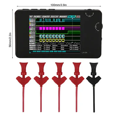 Portable Digital Logic Analyzer 2.8in TFT LCD Display 4 Channels For Auto UK REL • £103.89