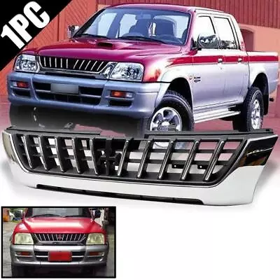 Front Grille Chrome For Mitsubishi Strada L200 MK 1999 2000 2001 Pickup Ute • $202.86