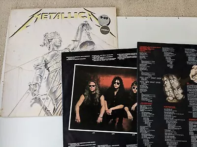 METALLICA-AND JUSTICE FOR ALL1988 2 Lp+INNERS • £11.50