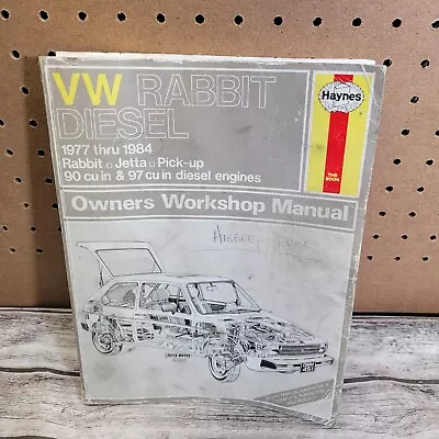 Haynes Automotive Repair Manual VW Rabbit Diesel 1977-1984 # 96020 (451) • $12