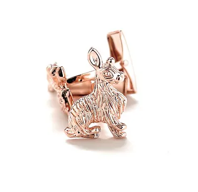 Rose Gold Year Of The Rabbit Cufflinks Lucky Kind Virtuous Popular • $18.30