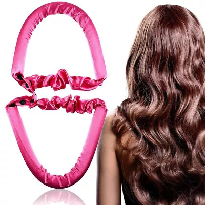 $13.46 • Buy Women Non-Heat Lazy Hair Curler Band Curling Rod Silk Ribbon Long Hair Roller