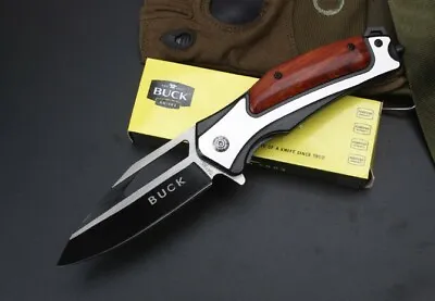 Buck Folding Knife Pocket Knives Camping Hunting Fishing Survival Tactical  • $39.95