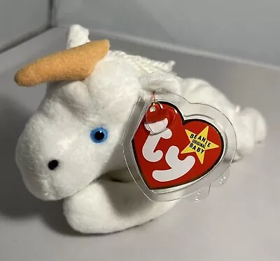 TY Beanie Baby Mystic Unicorn 1993 Rope Hair RARE! Tan Horn Unique Errors PVC • $499